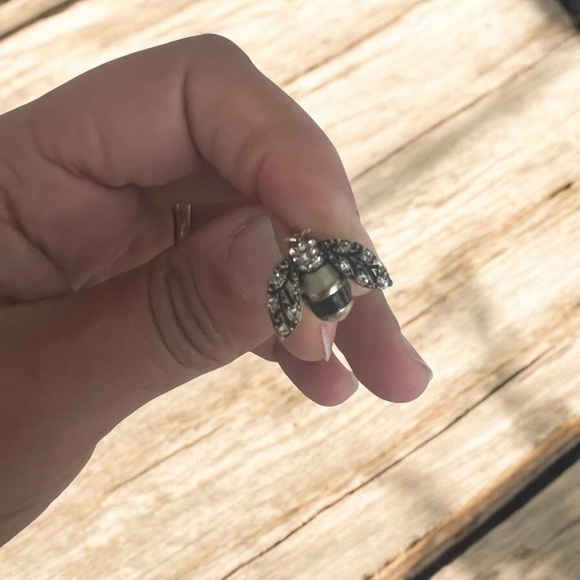 Banana Republic Silver Crystal Stud Earrings - Picture 8 of 8